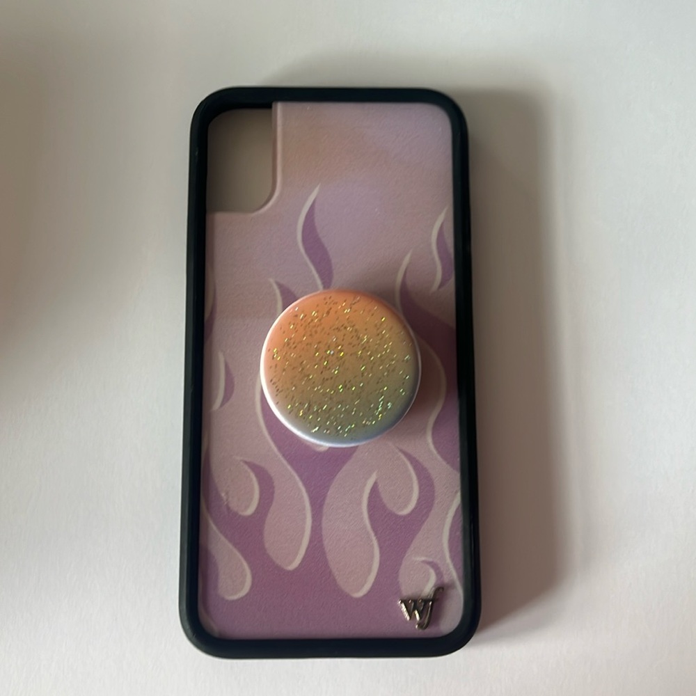 Wildflower iPhone XS/X Case - Purple Flames